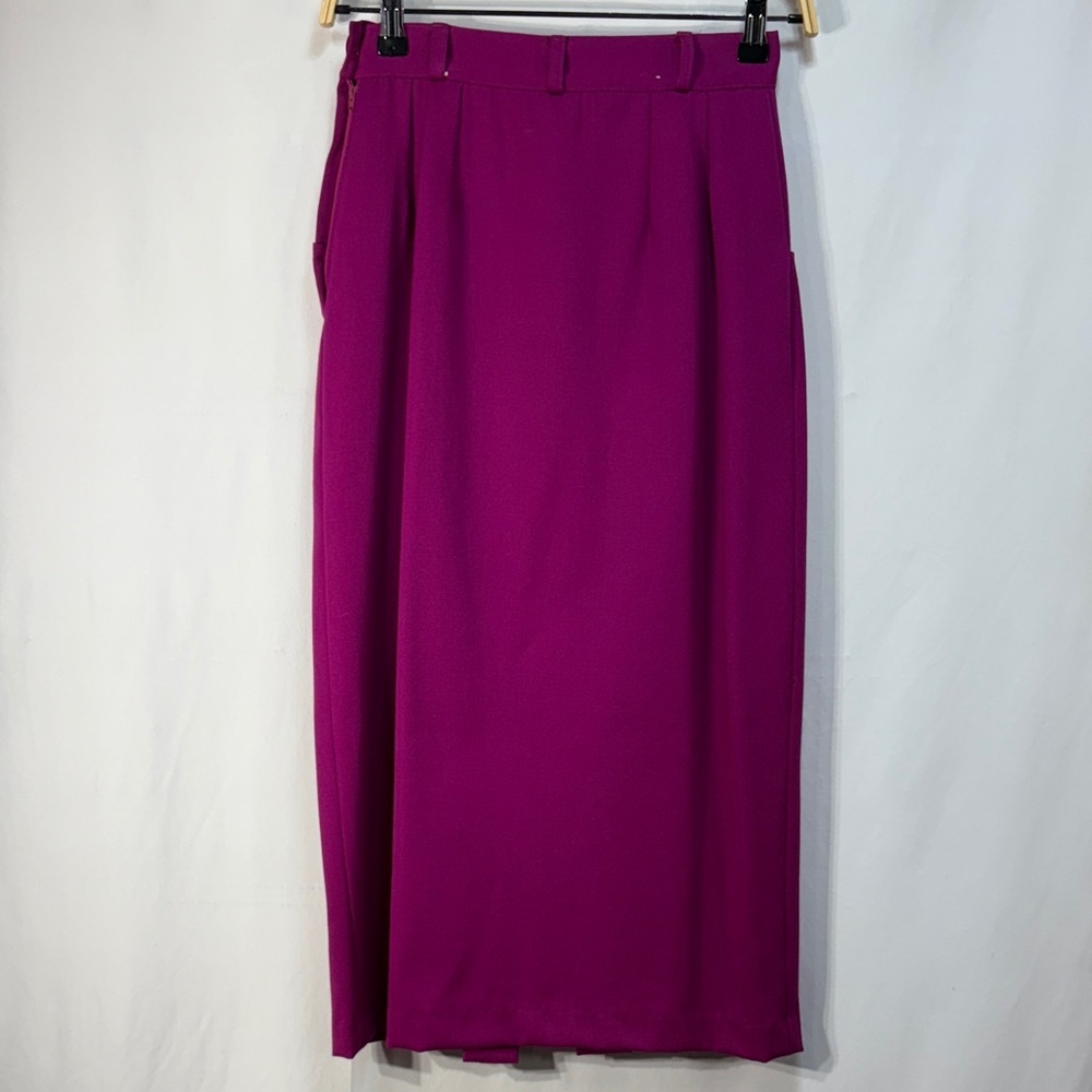 Carole Little Magenta Pencil Skirt - Picture 7 of 12